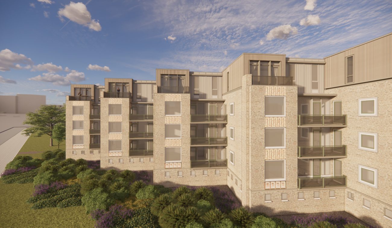 Optopping van de Grijpmaflats in Eindhoven, waarbij extra woonlagen worden toegevoegd tijdens het groot onderhoud.