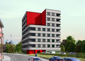 Impressie Houtskeletbouw Dorpstraat Brunssum straat beeld