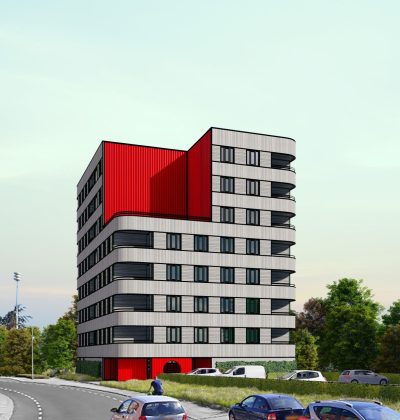 Impressie Houtskeletbouw Dorpstraat Brunssum straat beeld